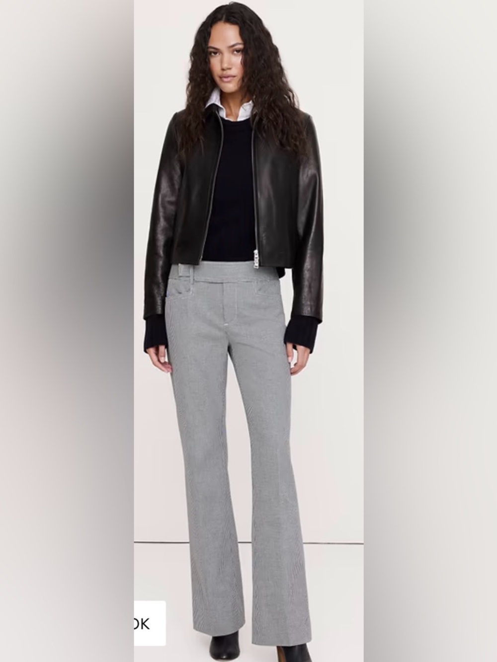 Women's Gray Dress Pants - Classic Straight Fit